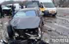 При тройном ДТП в Житомире перевернулся конвойный автомобиль с арестованными