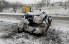 Недалеко от Славянска пассажирский автобус столкнулся с автомобилем