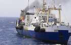 У берегов Африки сгорел украинский корабль