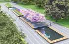 Новый проект Городского сада в Мариуполе с фонтаном и сакурами