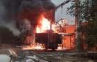 В Константиновке тушили пожар на трансформаторной станции КЗМО