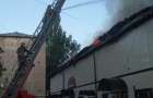 Building of a sports complex was burning in Selidovo