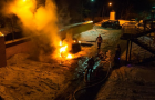 Ночью в Киеве сгорел элитный внедорожник